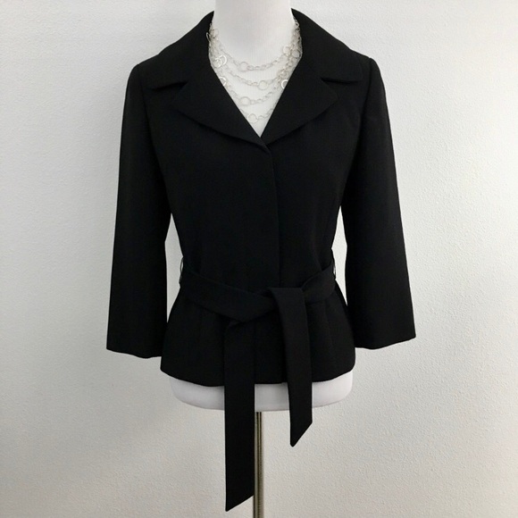 Loft | Black Textured Blazer Jacket - Picture 3 of 10